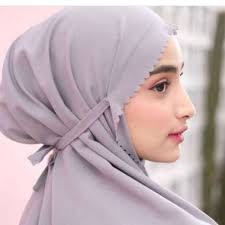 Bergo Maryam Jumbo Wolfis Jilbab Instan Maryam Tali Jumbo