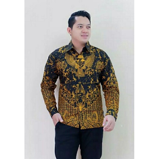 kemeja batik pria lengan panjang