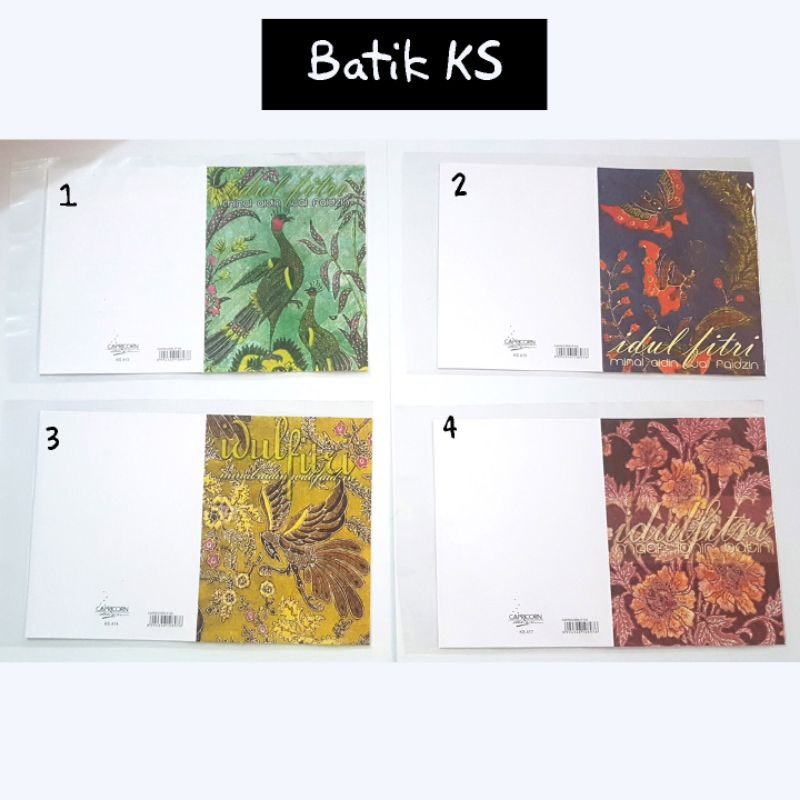 

Kartu lebaran Batik KS