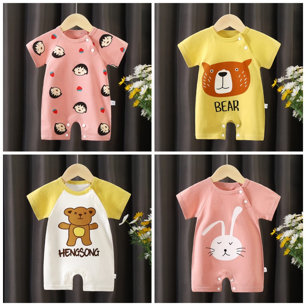 HappyOliver JUMPER IMPORT PENDEK BQ baju bayi imut lucu jumper bayi pendek import Part2