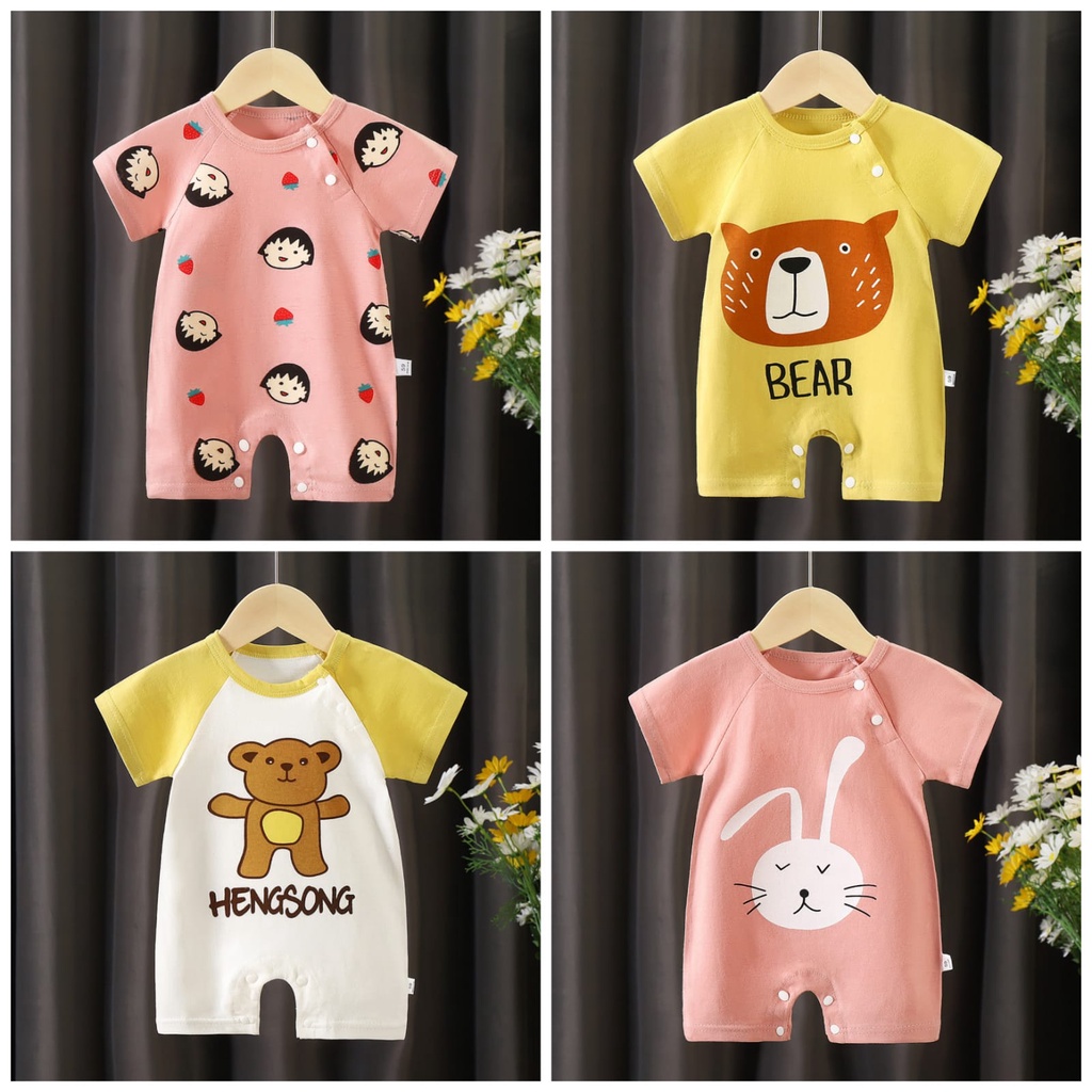 LittleAaron JUMPER IMPORT PENDEK BQ baju bayi imut lucu jumper bayi pendek import Part2