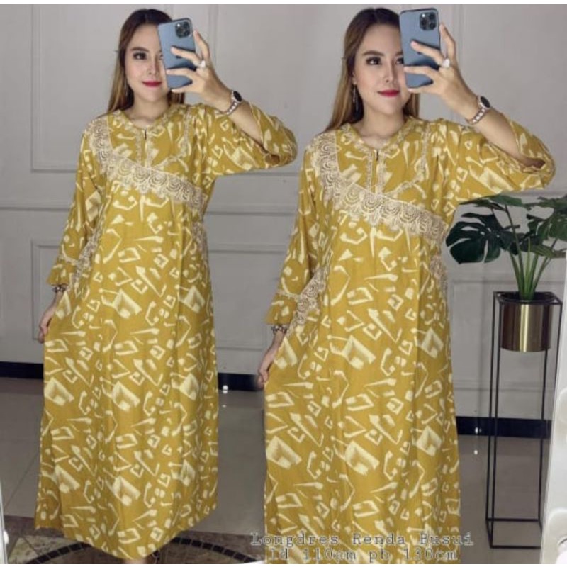 [COD][BEST SELLER][ORDER 5PCS FREE 1PCS] DASTER RENDA ARAB LENGAN PANJANG FASHION || LONGDRES BHUSUI