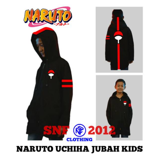 Jubah anime anak naruto uchiha