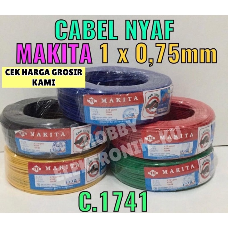 CABLE NYAF MAKITA 1x0,75 100M