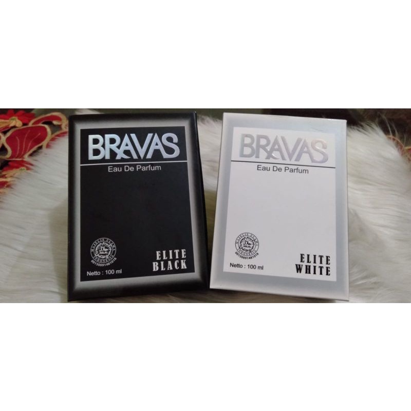 Bravas Elite Black PARFUM EDP 100 ML BPOM /minyak wangi pria original