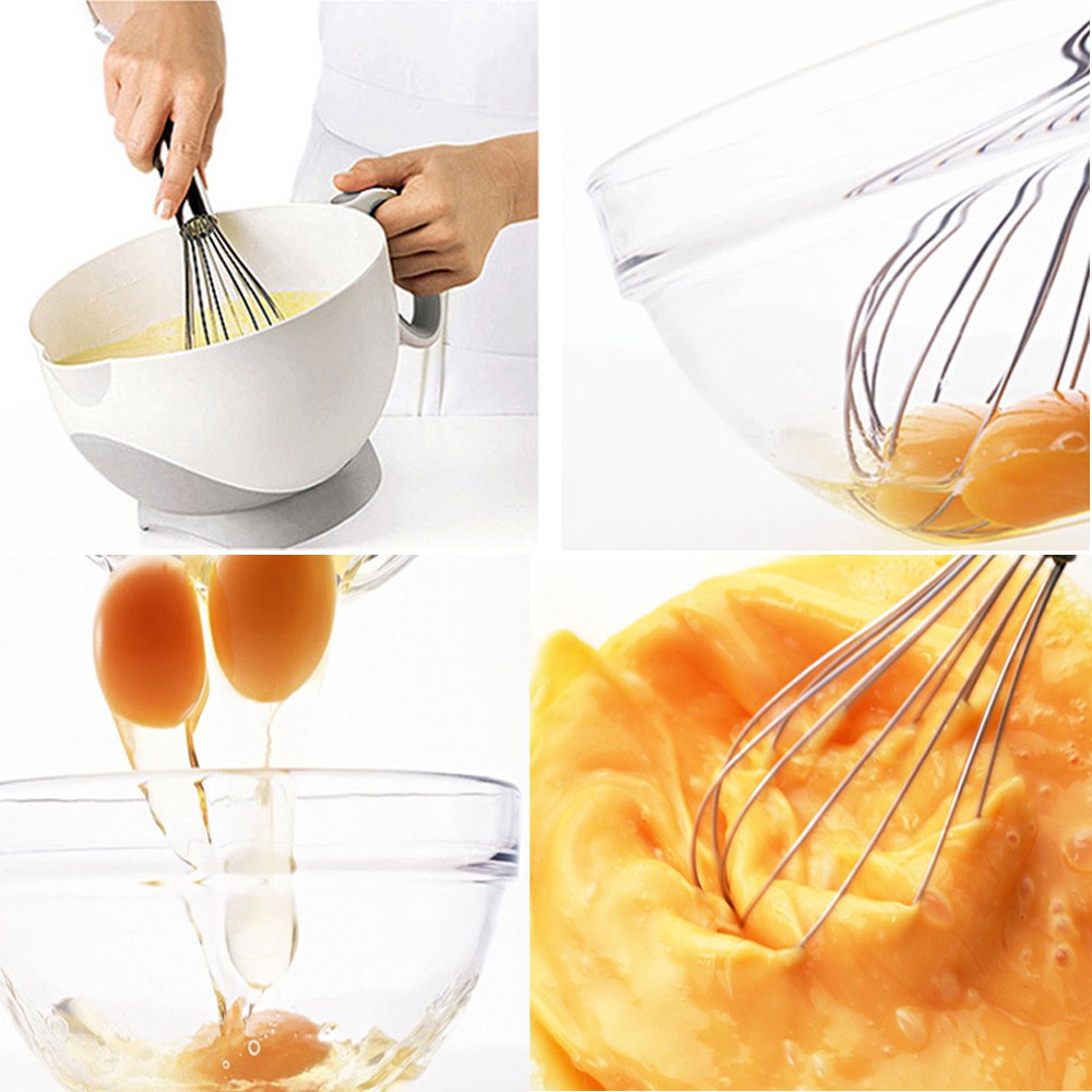 【Tempat Jakarta】 Hand Mixer Manual Pengocok Adonan Kocokan Telur Whisk