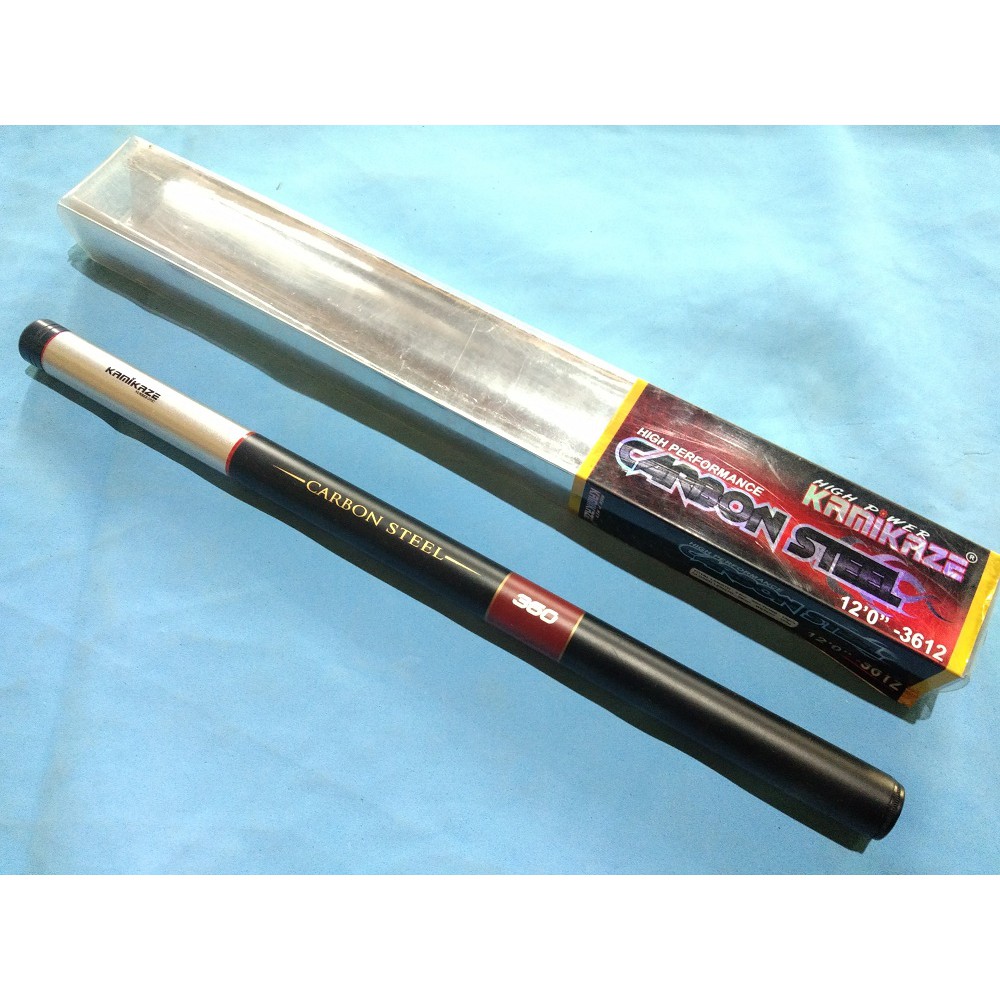 joran pancing tegek kamikaze carbon steel 360