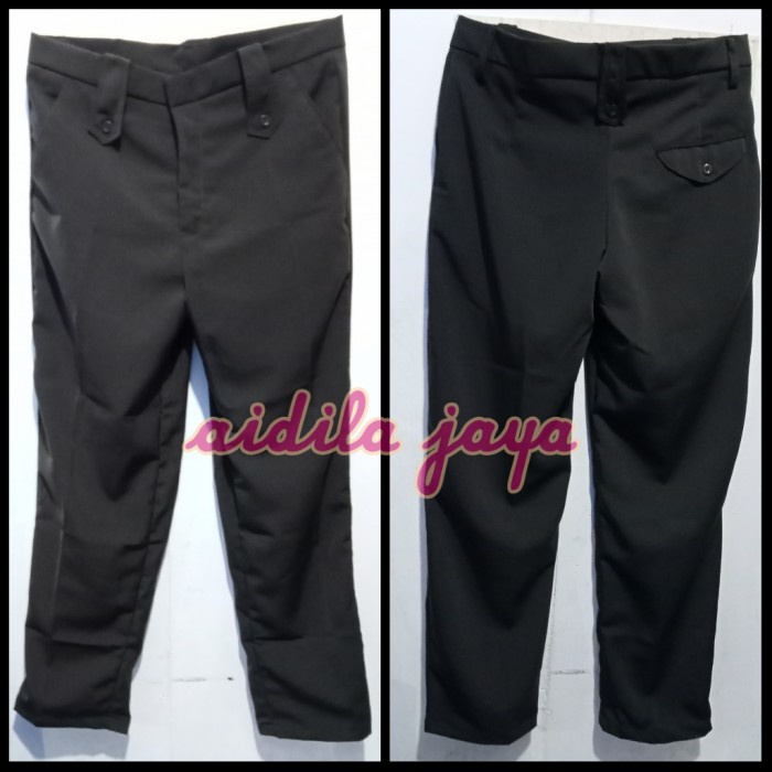 CELANA PDH SATPAM COKLAT TUA BAHAN HALUS TWIST BARU - COKLAT TUA, 40