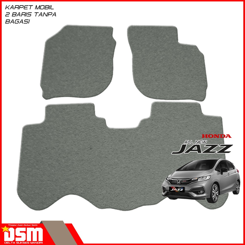 Karpet Mobil Honda Jazz / RS (&gt;2014) - 2 Baris / Karpet Mie Honda Jazz / Aksesoris Mobil Honda Jazz