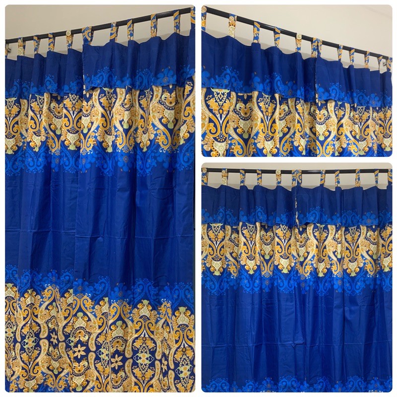 [ PINTU DAN JENDELA ] GORDEN TALI + PONI MOTIF SULTAN HESSEN BIRU