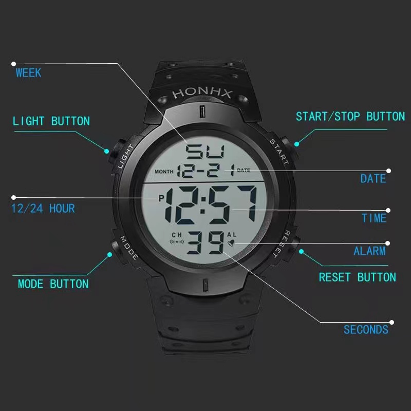 Jam Tangan Modis sporty Digital HONHX 1301