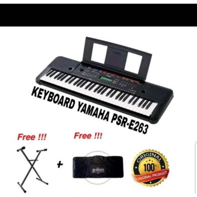 KEYBOARD YAMAHA PSR E263/PSRE263/PSR E 263 GARANSI RESMI INDONESIA MURAH