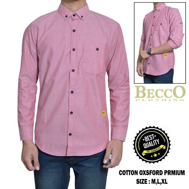 Kemeja polos casual ready stok banyak