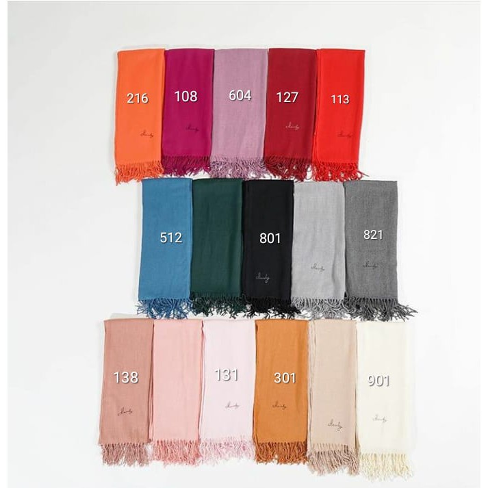 Dauky Hijab Selendang Pashmina Audie  Agnella Polycotton-6