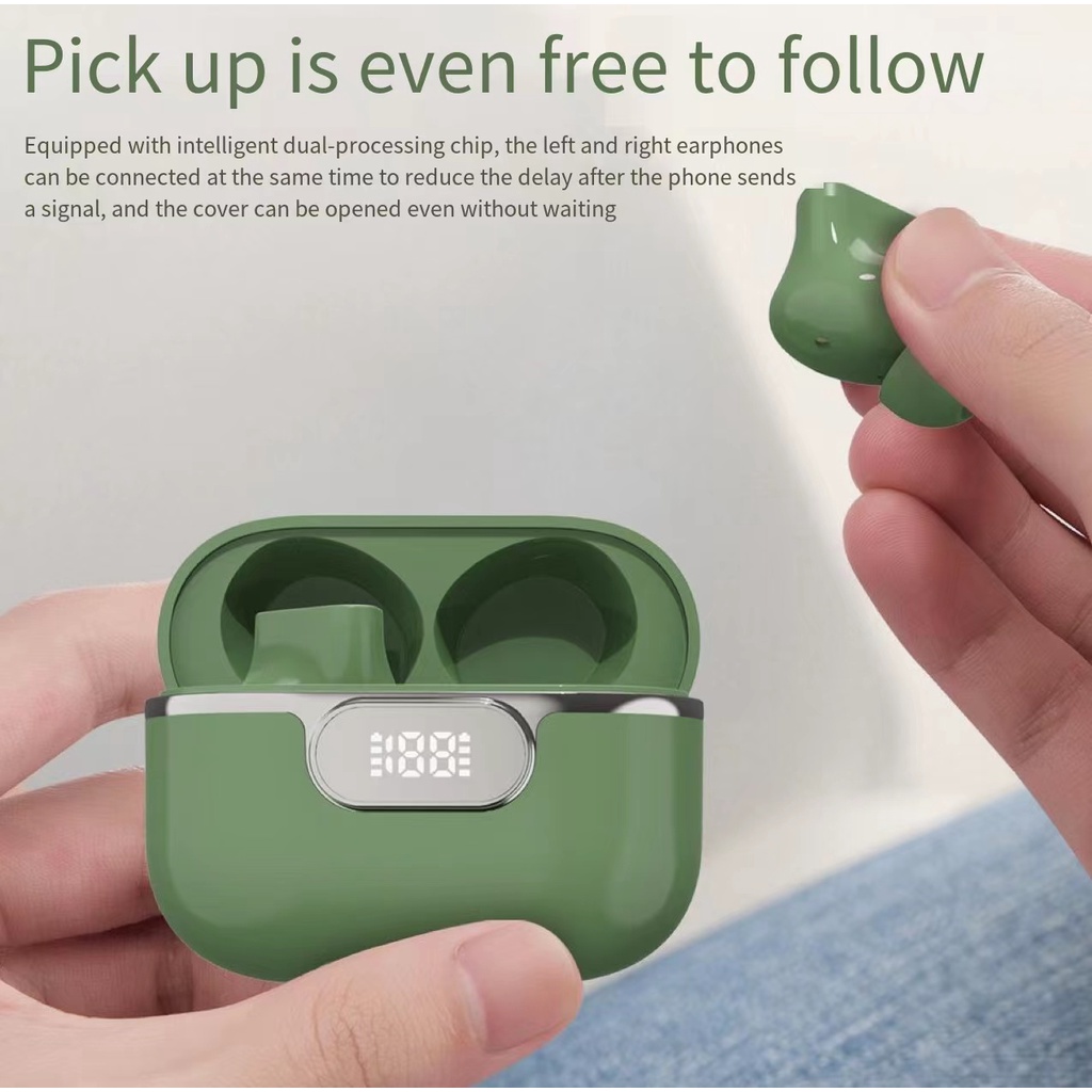 Headset Bluetooth Earphone TWS Wireless Stereo Panggilan Binaural HD HIFI Earbuds Bluetooth