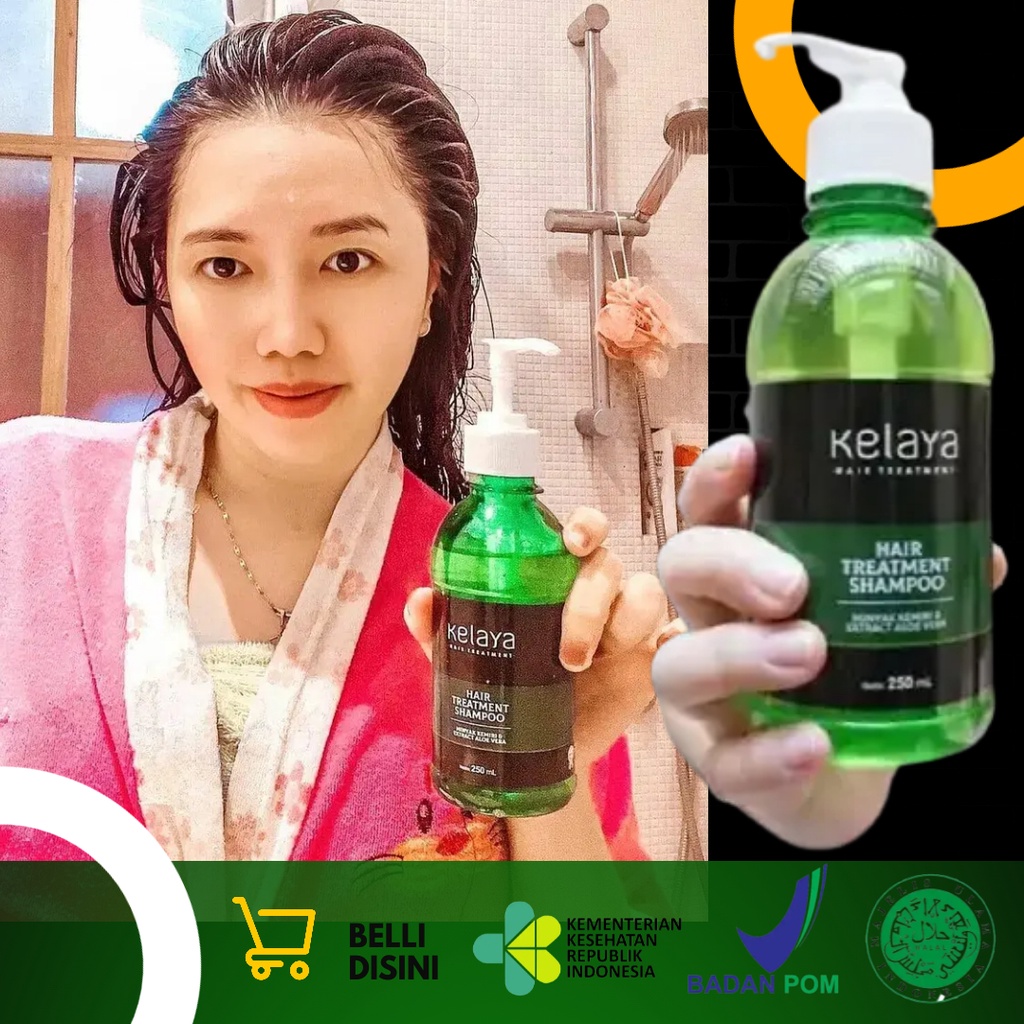 SHAMPO KELAYA HAIR TREATMENT KELAYA SHAMPOO SAMPO ANTI RAMBUT RONTOK ASLI ORI ORIGINAL BPOM COD