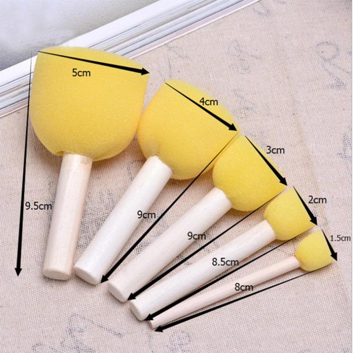 Sponge Brush - Kuas Lukis Anak Bahan Spons