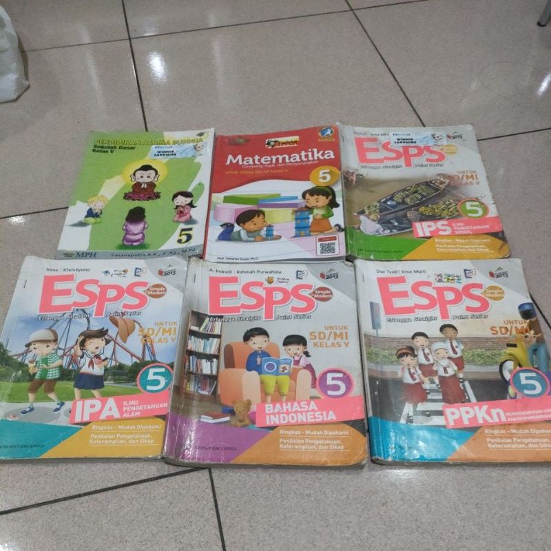 

Buku-buku bekas kelas 5 SD sebanyak 6 pcs