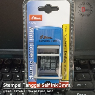 Stempel Tanggal / Dater Otomatis Shiny S300 S 300 ( Mini Dater Stamp )