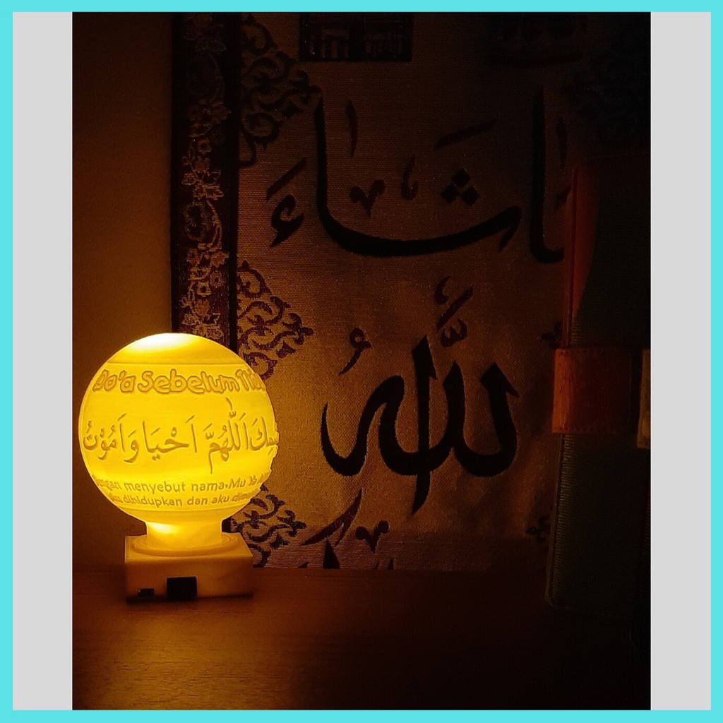 FREE CUSTOM Lampu Tidur Moon Lamp