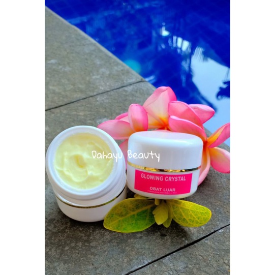 CREAM MALAM GLOWING CRYSTAL FARMASI LABEL PINK