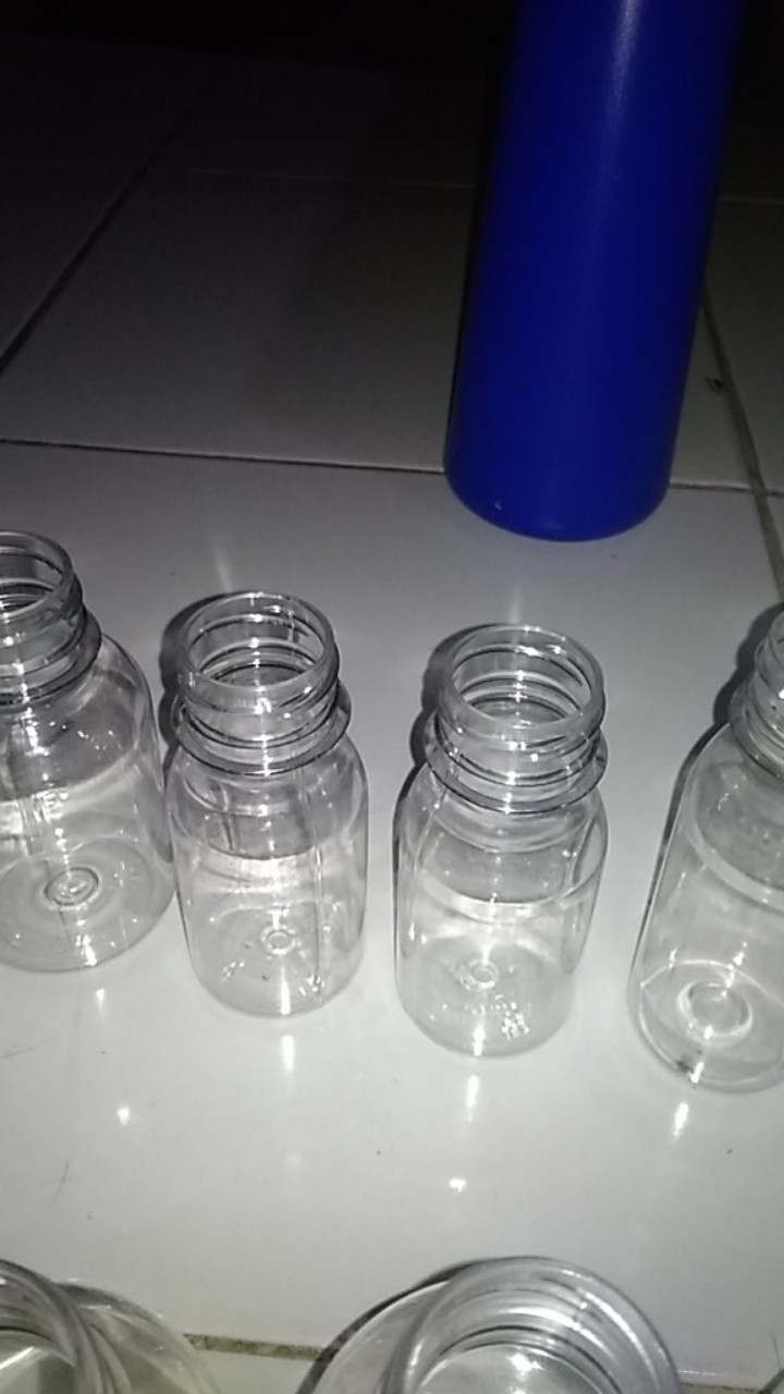 Botol Zamzam 80ml / Botol Plastik Zam Zam / Botol Kemasan Pet 80ml - Tutup Segel Long Neck