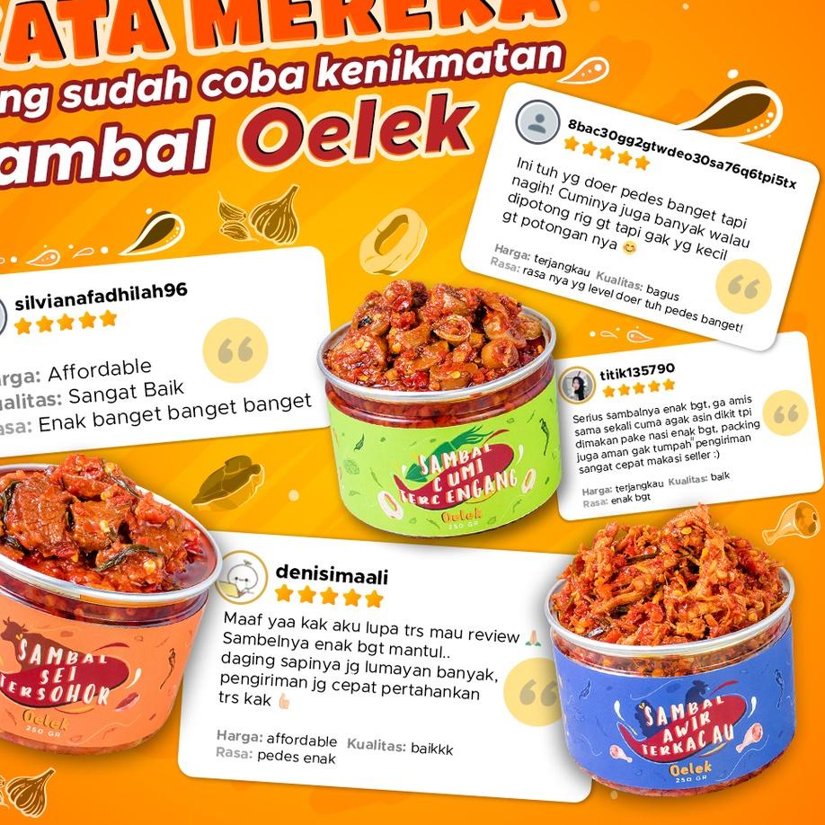 

Terbaik Paket Cobain Dulu Sambal Laoek Oelek / Sambal Cumi / Sambal Sei / Sambal Ayam Suwir / Sambel Rumahan