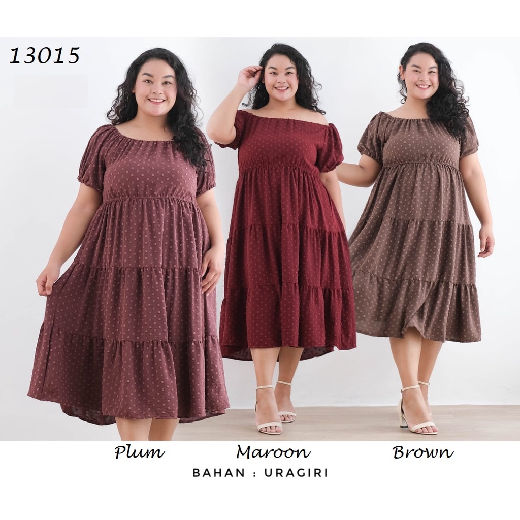 BC13015 - Dress Jumbo bahan Uragiri
