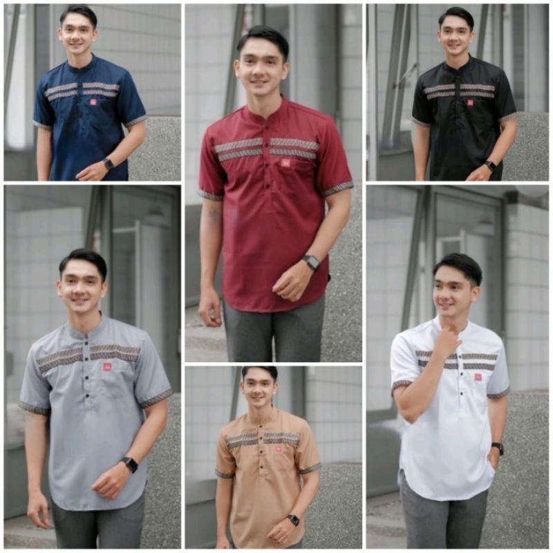 Koko syubbanul muslimin koko azzahir koko baju Kurta Original/KOKO KURTA FF POLOS LENGAN PENDEK