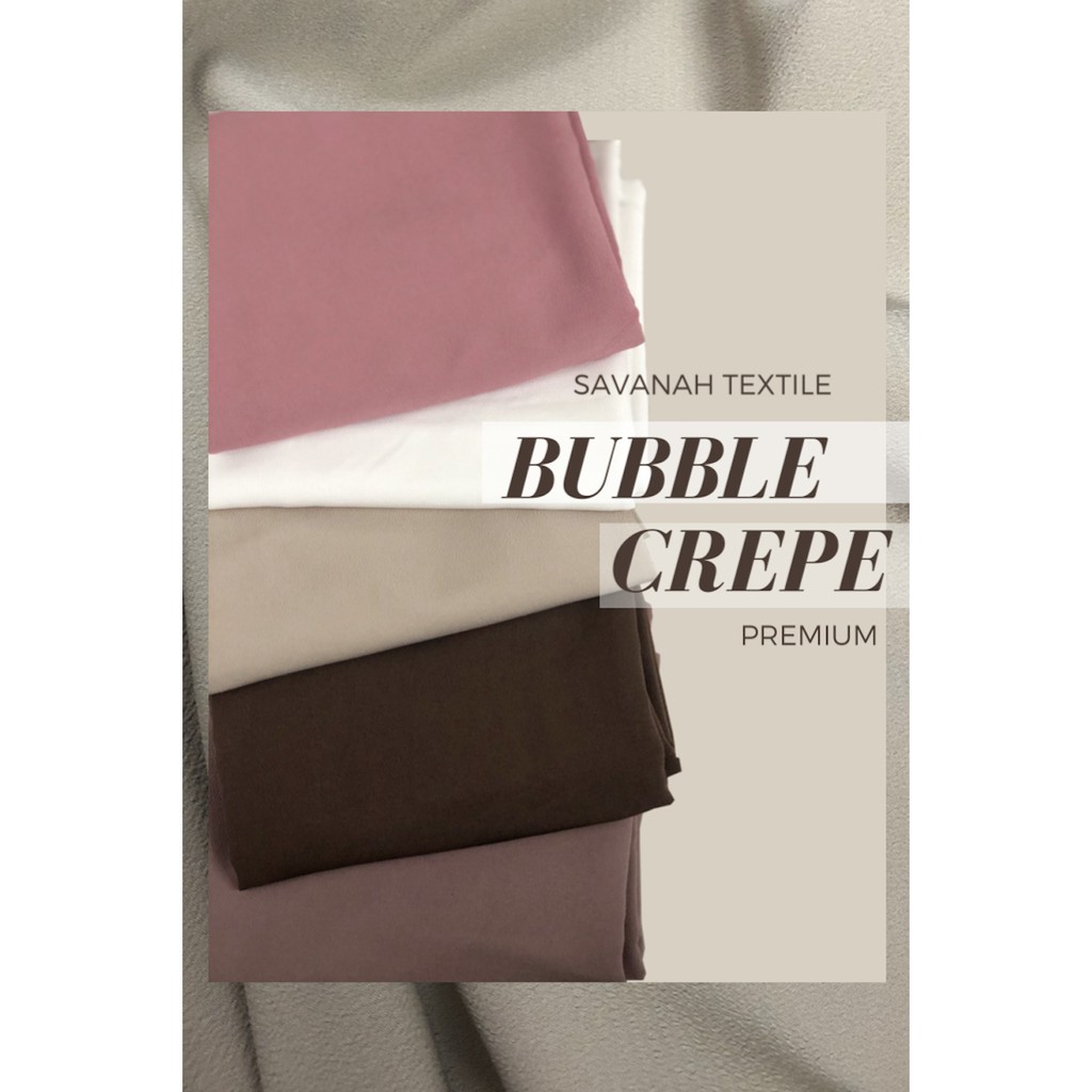 1/2 meter Kain Mini Bubble Crepe PREMIUM/ MINI Bubble Pop Crepe