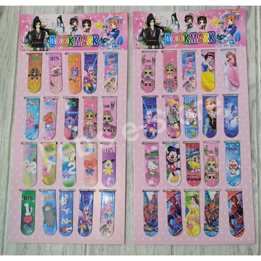 

PEMBATAS BUKU MAGNET KARAKTER LUCU PERCARD ISI 20 PCS