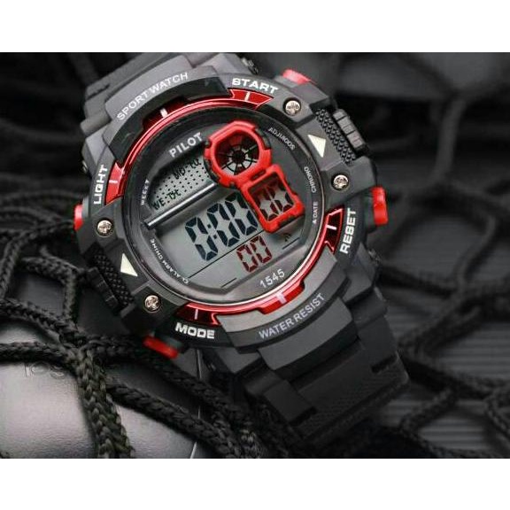4.4 Jam Tangan Pria Anti Air Pilot Original X-Sport PLT1545 Madep
