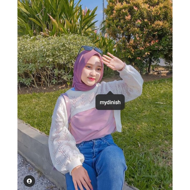 Milka Baloon Outher Wanita Crop