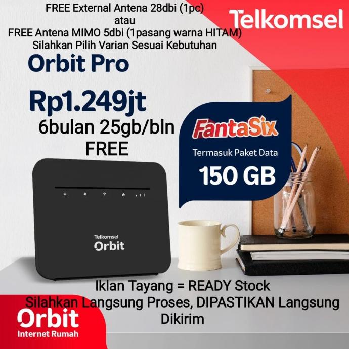 HKM281 Telkomsel Orbit PRO High Speed Modem Router 4G UNLOCK Free 50Gb
