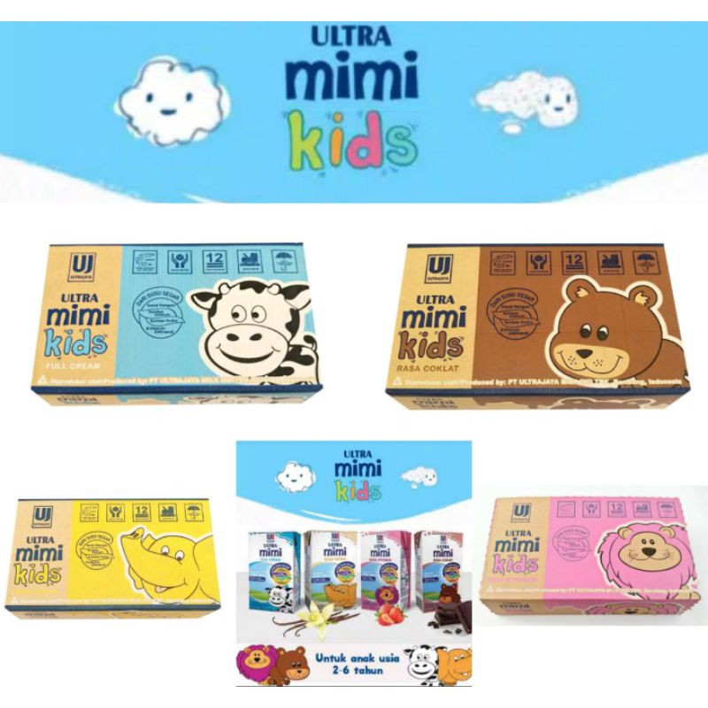 

Ultra Mimi Kids (Dus) 125ml isi 40Pcs / Susu ULTRA MIMI / Susu UHT / Susu 2-6Tahun