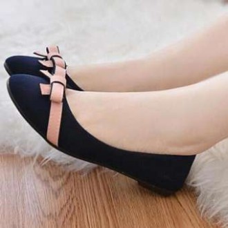 flat shoes wanita PITA KOREA hitam cantik