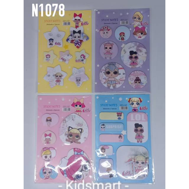 

Sticky note Pembatas buku karakter LOL panda /memo