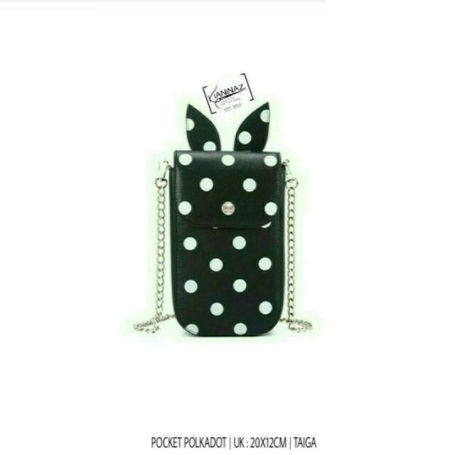 Kelinci Pocket polka Sling Bag Tas Fashion Selempang Cewek Bagus Murah Lokal bandung