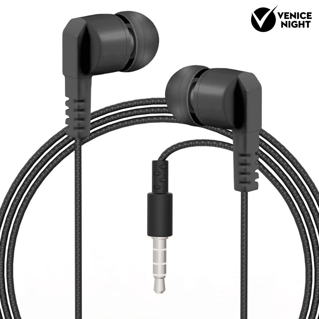 (VNEP) (Berkabel) Headset Earphone Earbuds In-ear Portable Sensitifitas Tinggi Ergonomis Jack 3.5mm + Mic