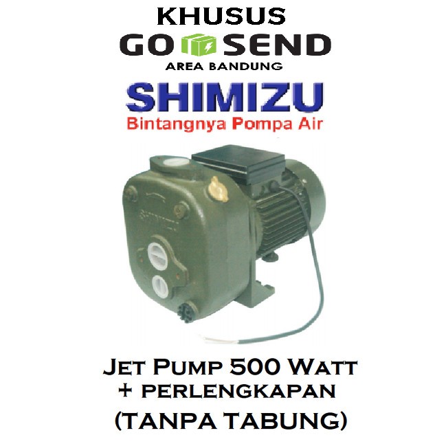 TANPA TABUNG Pompa Shimizu PC 503 Bit Jet Pump 500 Watt Pompa Jet