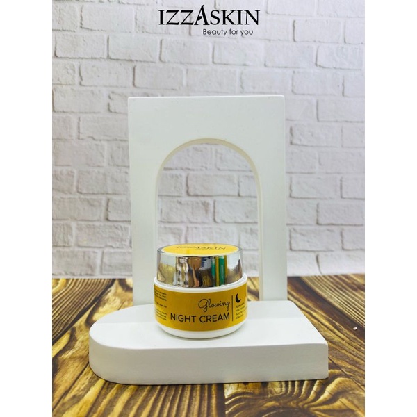 GLOWING NIGHT CREAM IZZASKIN BPOM