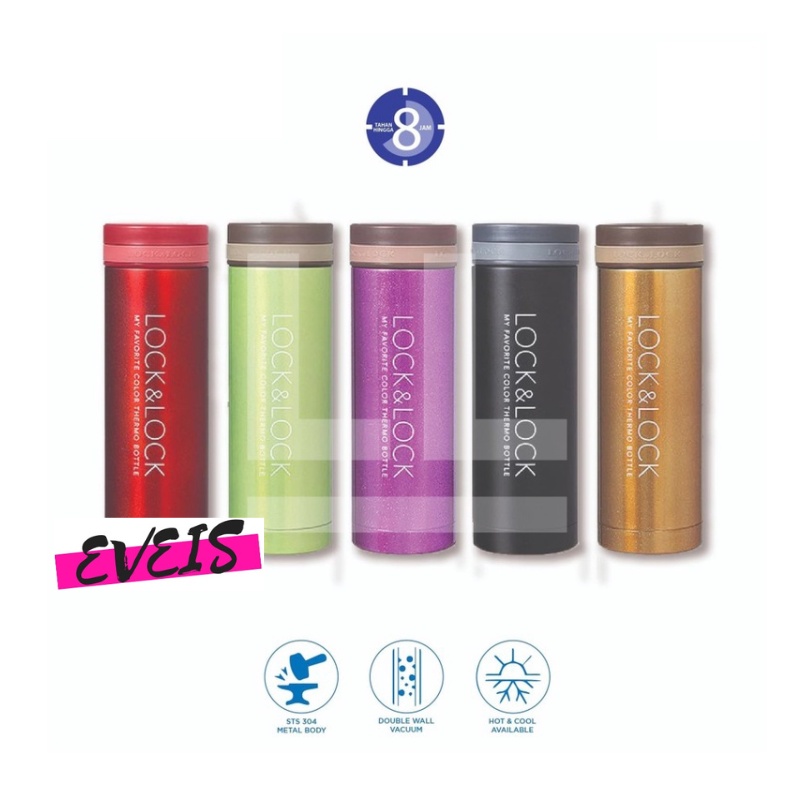 Lock n Lock - Mini Mug Tumbler Hot and Cool 300 ml - Termos Air Minum Stainless 300 ml