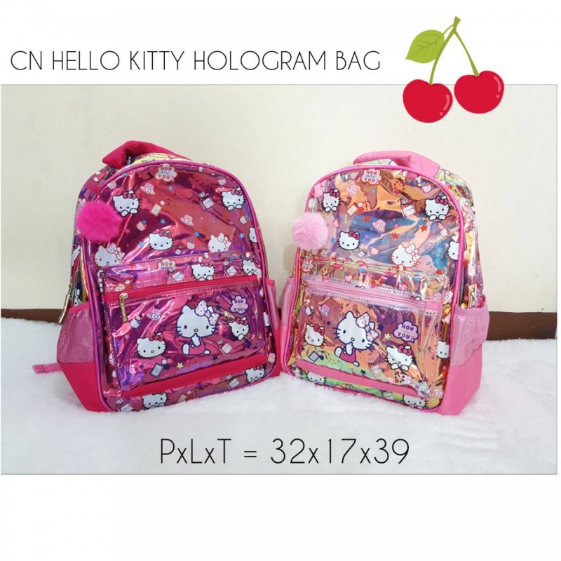 TAS ANAK CEWEK HELLO KITTY HOLOGRAM BAG