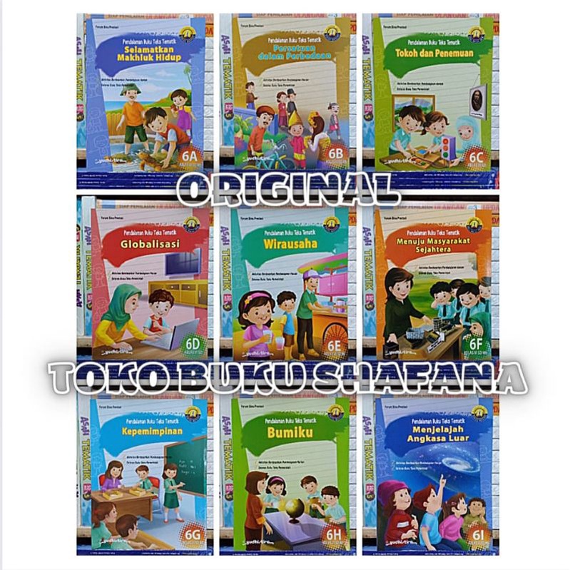 EDISI REVISI !!! BUKU PBT ( PENDALAMAN BUKU TEKS TEMATIK ) 6A 6B 6C 6D 6E 6F 6G 6H 6I YUDHISTIRA K-13 KELAS 6 SD