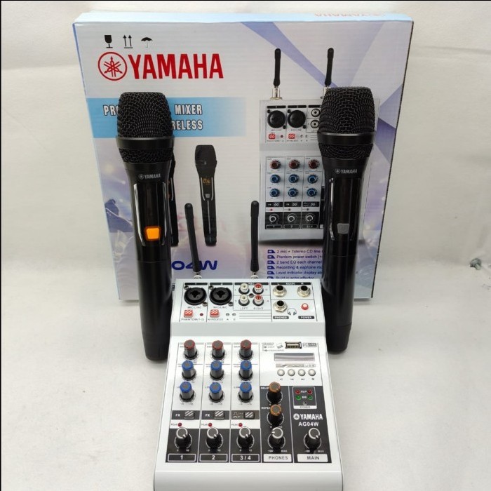 mixer yamaha ag04w ag 04w ag 04 w 4CH usb bluetooth free 2 mic wireles