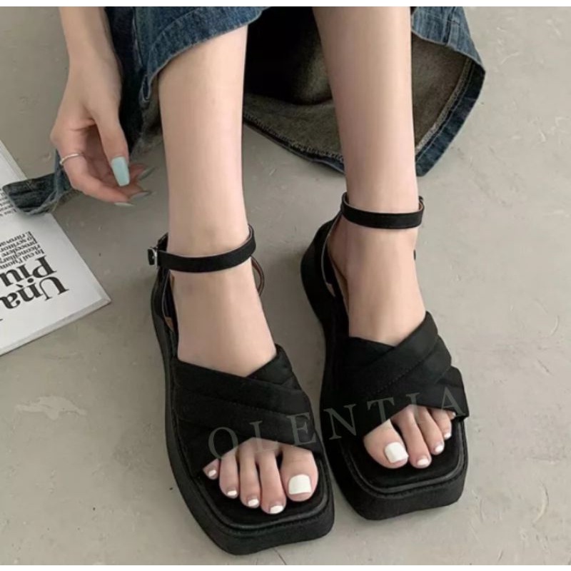 Sandal Wanita Sandal Wedges platform DN 17