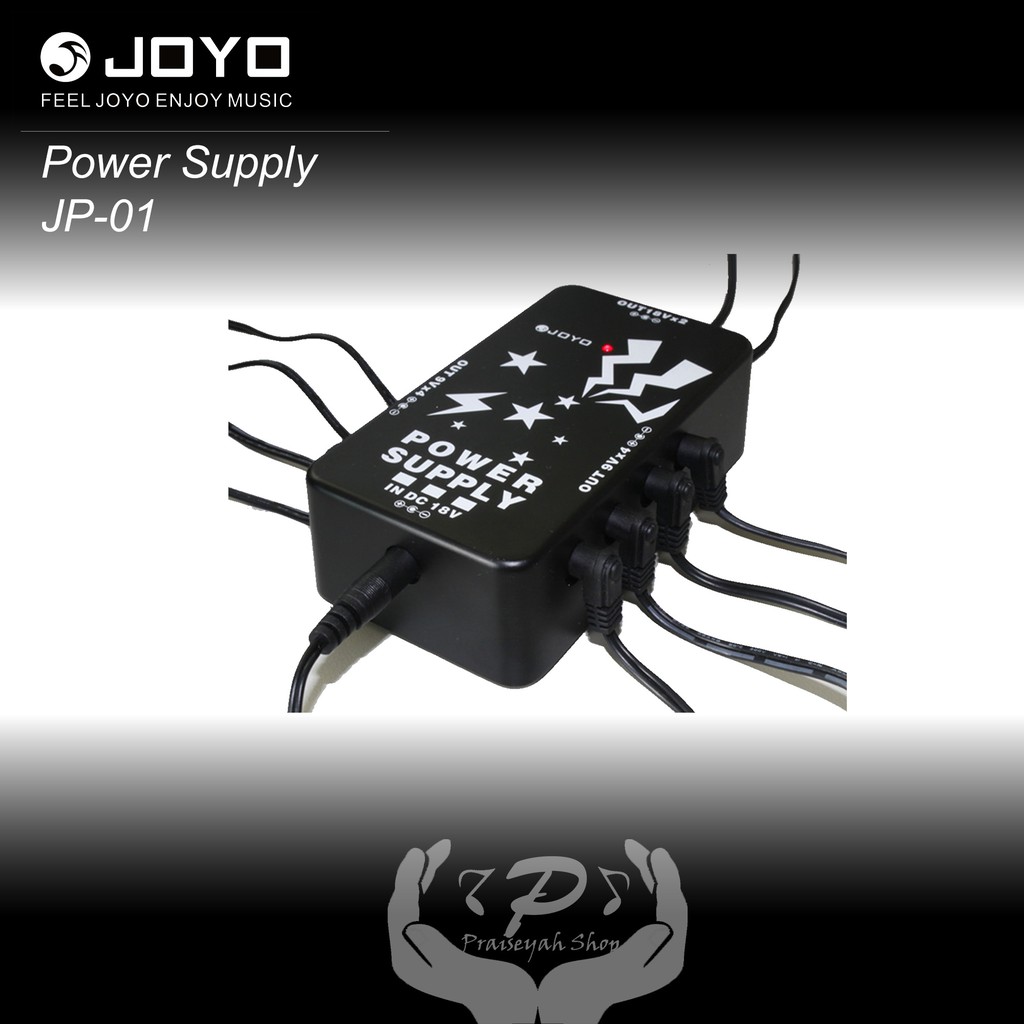 Multi Power Supply Adaptor Joyo 10 Output Effect Gitar Adapter Efek JP 01