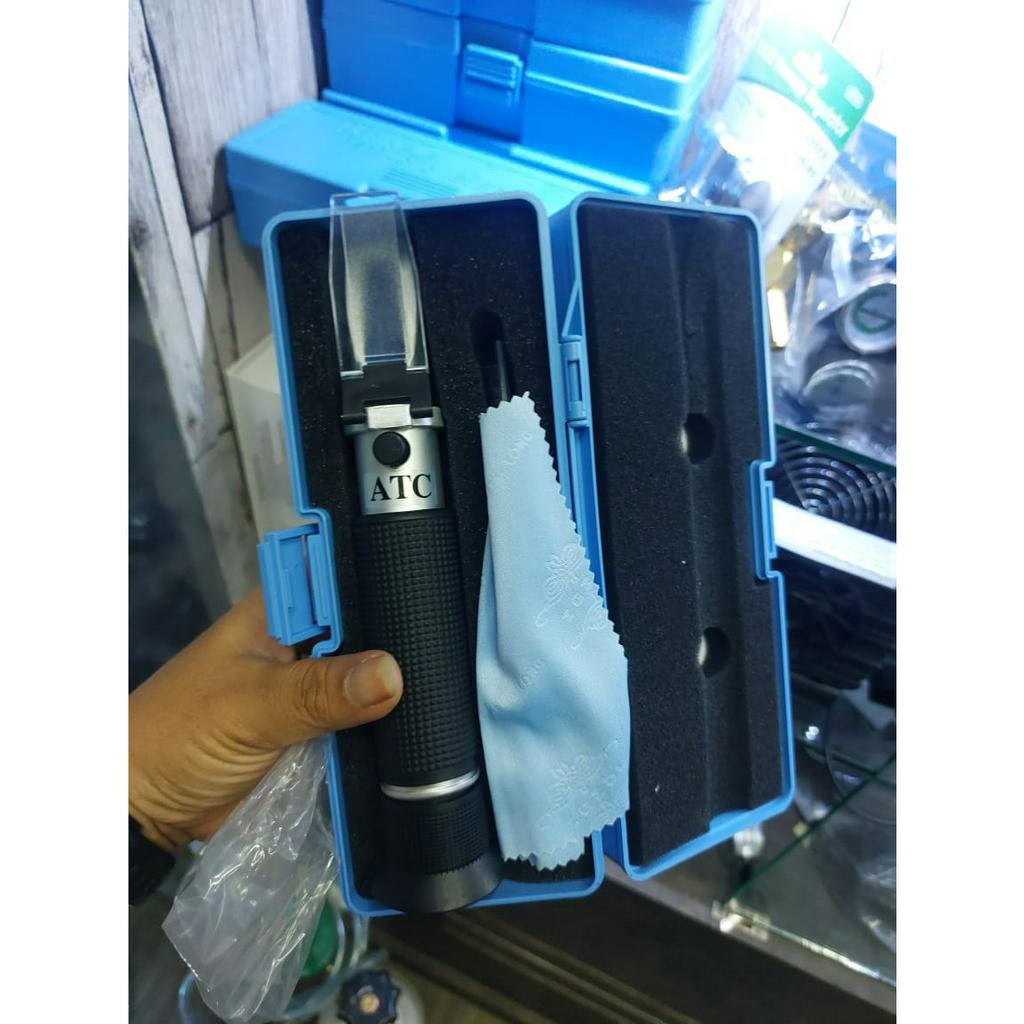 Salinity Refraktometer ATC 0-100% Alat ukur Kadar Garam Refraktometer