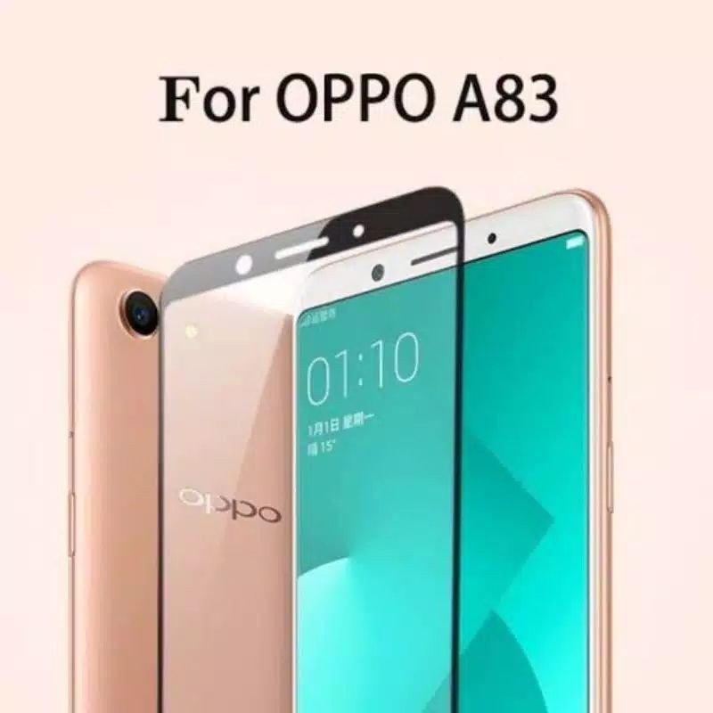 TEMPERED GLASS OPPO A83 FULL COVER KUALITAS PREMIUM 9H KUALITAS TERJAMIN