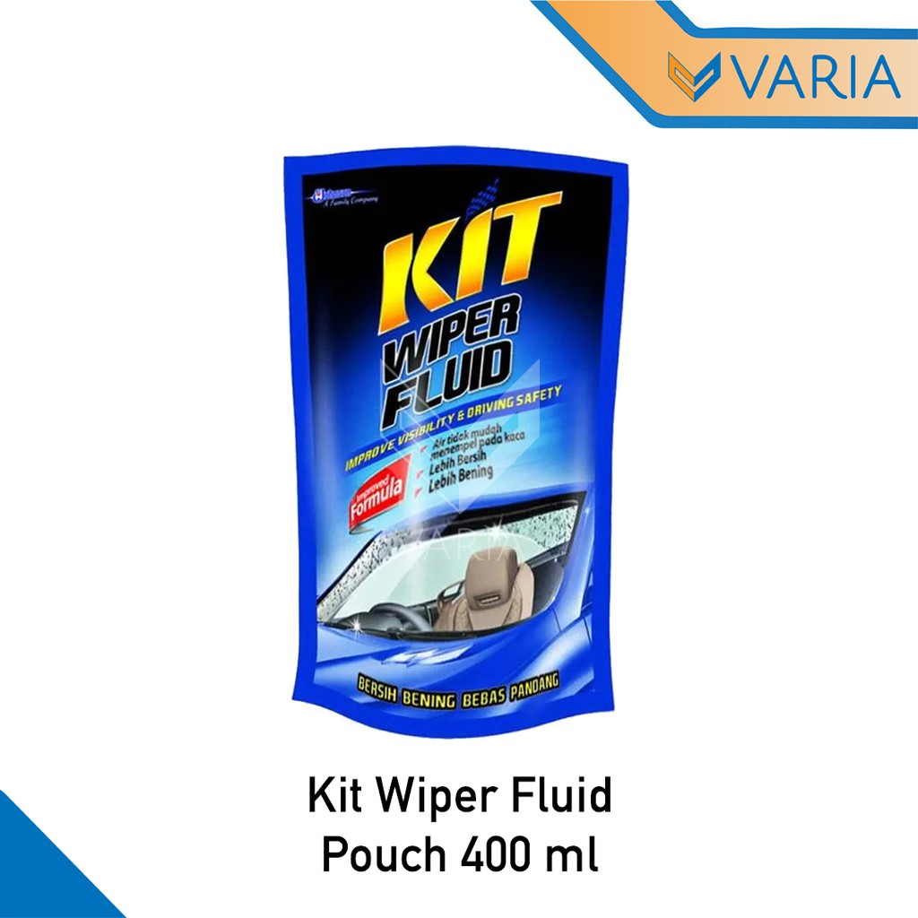 Kit Wiper Fluid Cairan Pembersih Kaca Mobil Pouch 400 ml